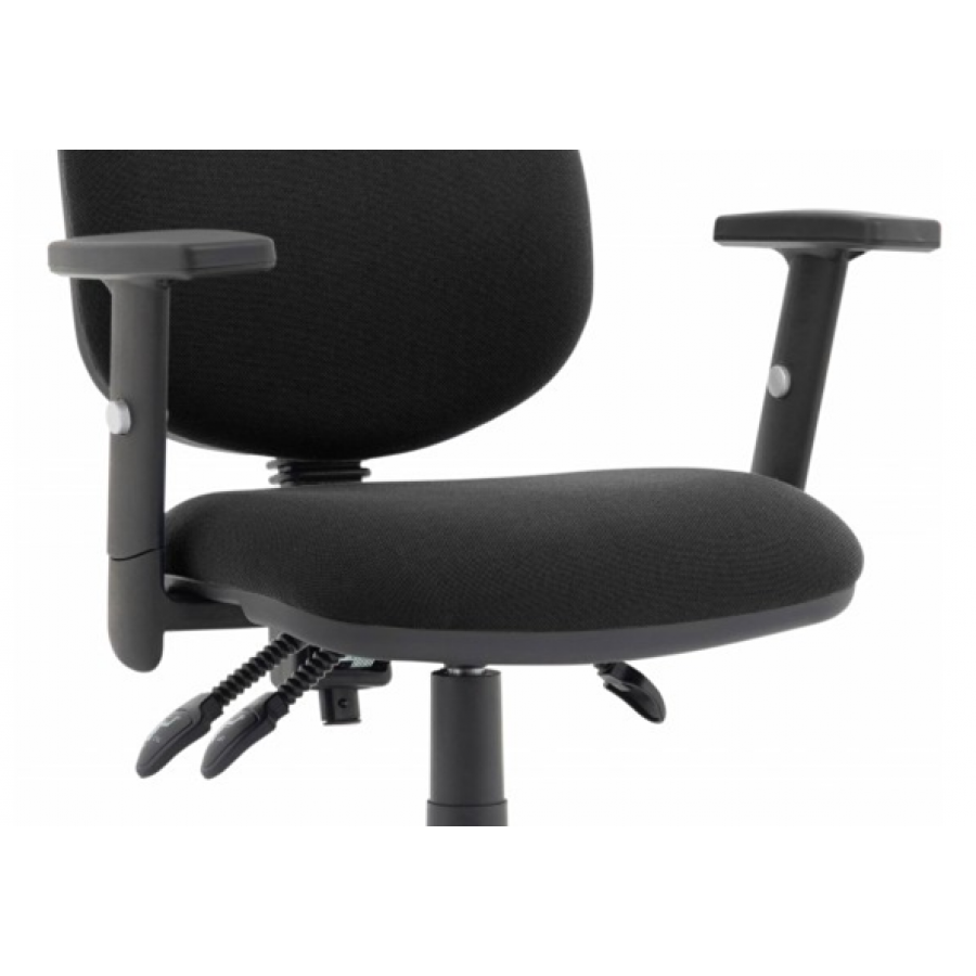 Eclipse Wipe Clean 3 Lever Leather Operator Chair